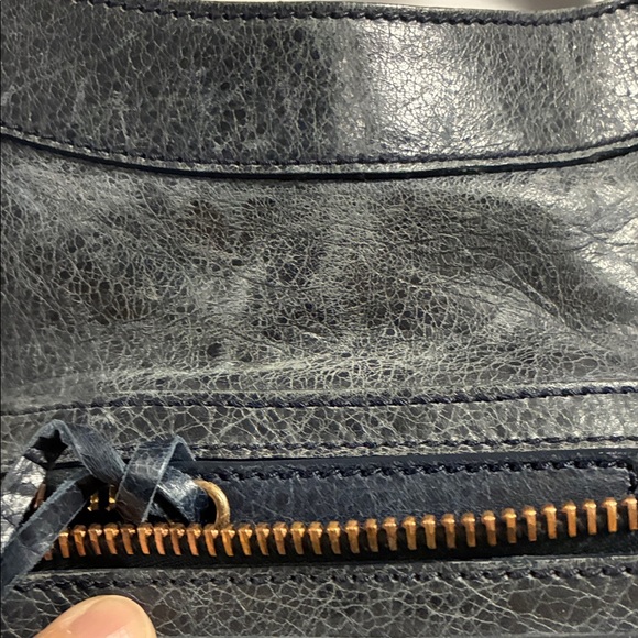 Balenciaga Dark Knight Lambskin Leather Giant 21 Rose Gold Motorcycle City Bag - Picture 6 of 14